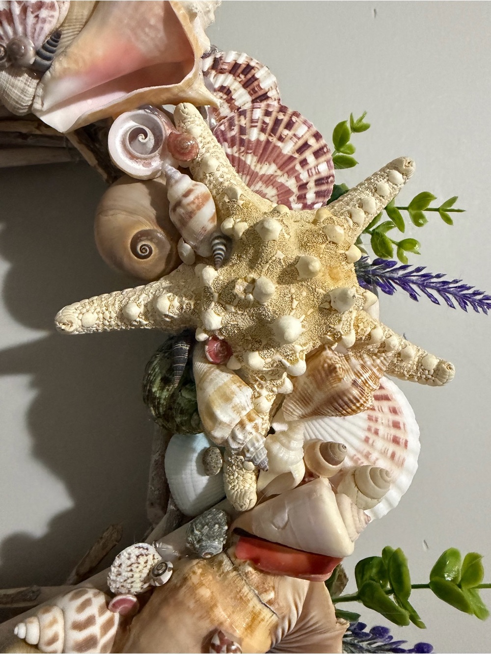 SeaShell Wreath | Coastal Decor | Beach Cottage | Handcrafted - Picture 5 of 15